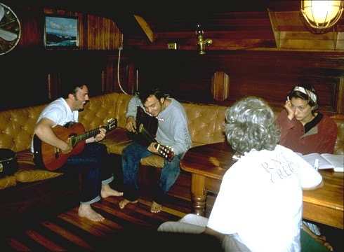 The lower saloon