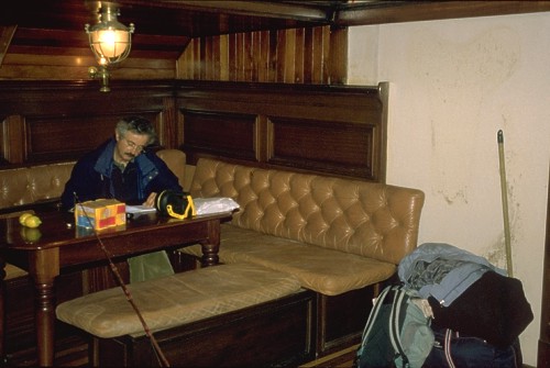 The lower saloon after ...