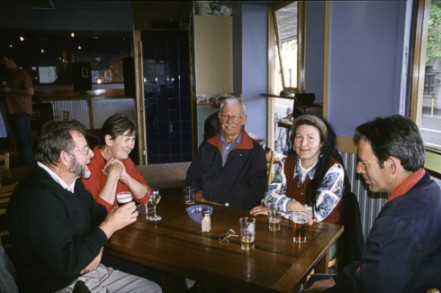 With Geoff, Sue, David (Bond), Suzy and Ross