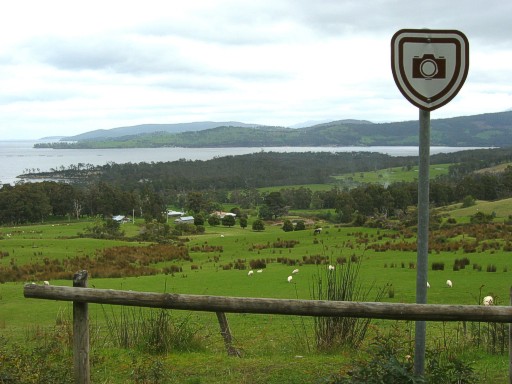 View across the coastline