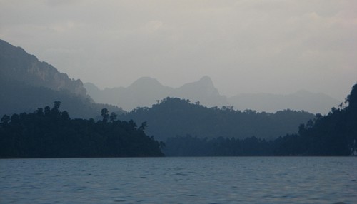 lakeside in the evening