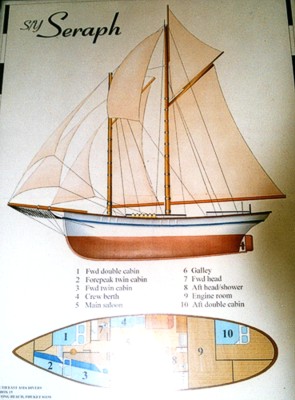 faked decks plan of the Schooner Seraph - click to enlarge!