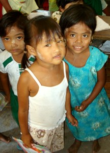 school kids in Burma
