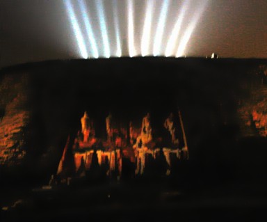 tricks bei der Lichtshow Meha während der Lightshow