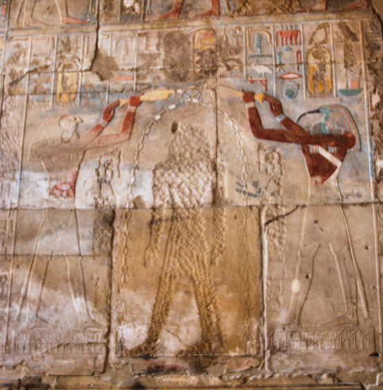 Hatschepsut-Wand in Karnak
