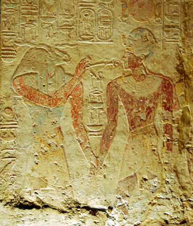 Chnum und Ramses in Bait-el-Wali Chnum und Ramses