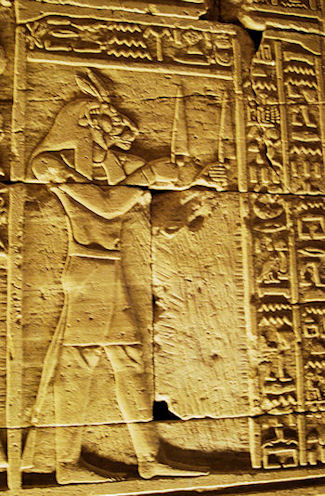 Luftgott Schu mit Löwenkopf Der Luftgott Schu