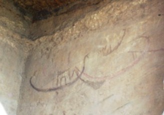 Schiffzeichnungen in Dschabal as-Silsila Zeichnungen von historischen Nilschiffen
