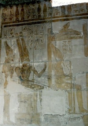 Mut, Amun und Sethos I.
