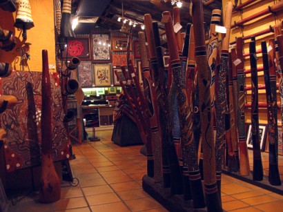 The unevitable didgeridoo shop