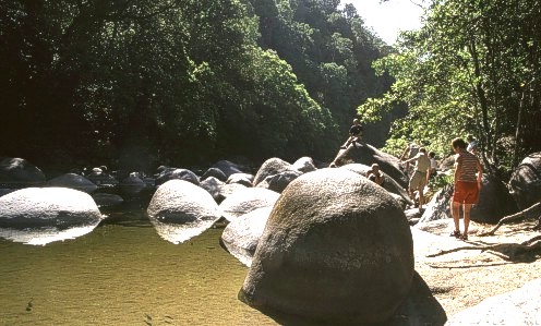 washed rocks in the gorge