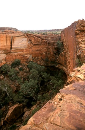 The end of the canyon