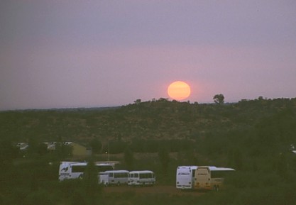 sunrise at Ayers Rock