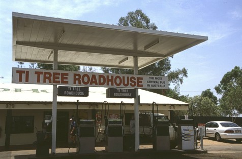 Ti-tree roadhouse - the most central pub of Australia