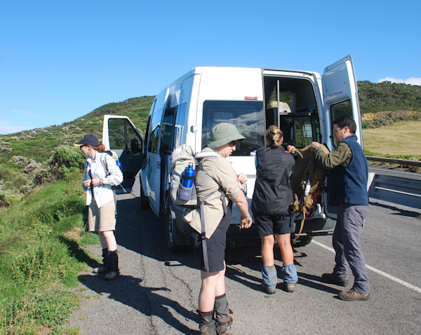 dropping off walkers