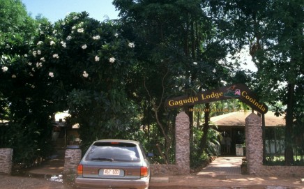 entrance of the Gagudju Lodge Cooinda