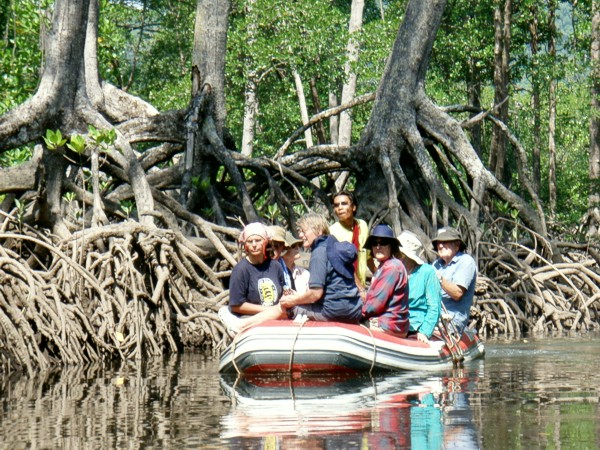 The rubber boat