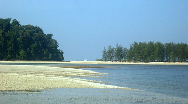 'Seaworld I' seen from the river