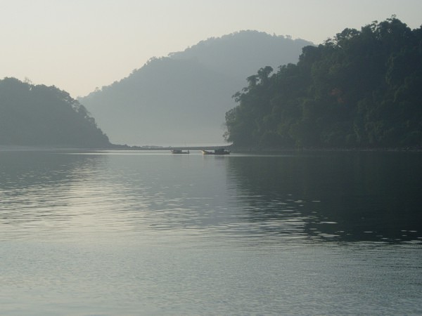 boats in the morning light